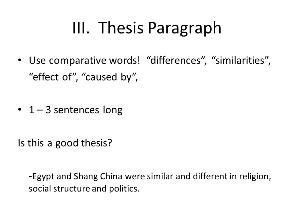 How to Write a Comparative Essay